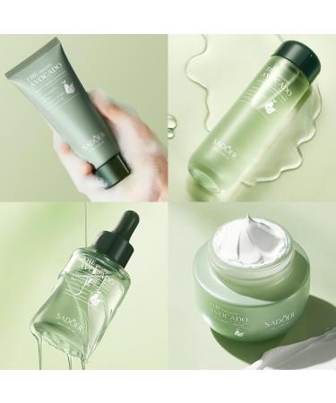 Avocado Skincare Sets 6Pcs Skincare Gift Set with Facial Cleanser Face Serum Face Cream Eye Cream Toner moisturizing Lotion Skin Care Sets & Kits Hydrating Facial Kit for women - Buy Online on GoSupps.com