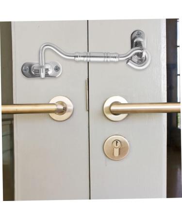 Alipis 2 Pcs Door and Window Hook Heavy Duty Hook Ceiling Hooks Heavy Duty Buckle Hook with Screws Hardware 10.6X3.5CM Silver - Buy Online on GoSupps.com