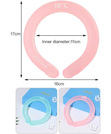 Buy Rosyfate Reusable Neck Cooler - Portable Cooling Neck Wrap for Summer Heat Relief (Pink) - Buy Online on GoSupps.com