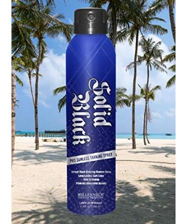 Millennium Tanning Solid Black PRO Organic DHA Self Tanning Spray - 6 fl oz - Buy Online on GoSupps.com