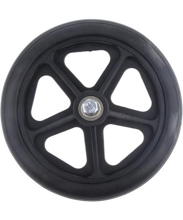 Prettyia Durable Strong Alloy Frame Wheelchair Front Castor Wheels Replacement Part Tool 5/16 inch Bearing 6 inch 7 inch 8 inch Diameter - Black 7 inch - Buy Online on GoSupps.com