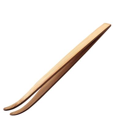 MFUOE Angled Reptile Feeding Tongs Feeding Bamboo Tweezers Bamboo Curved Long Tongs Reptile Feeding Accessories for Holding Worms Plant Long Tongs