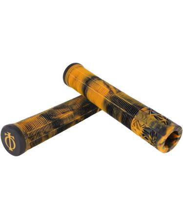 Oath Pro Scooter Bermuda Grips - Black Super Soft TPE with Bar End Plugs, Orange Accents - Buy Online on GoSupps.com
