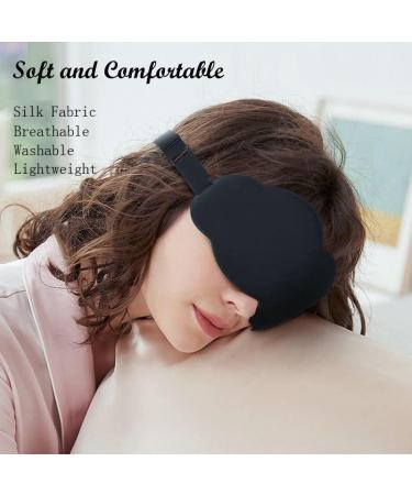CELECTPRO 3D Contoured Sleep Mask for Women Men - Adjustable Strap, 99% Light Blocking, No Eye Pressure - Ideal for Sleeping, Yoga, Traveling - Black - Buy Online on GoSupps.com