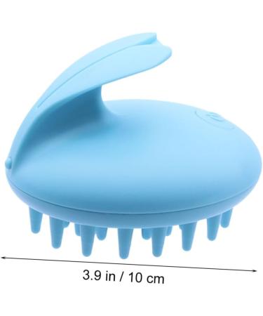 Fomiyes Hair Washing Brush & Scalp Massager - Handheld Bunny Rab Oil Massage Device in Sky Blue - Glowing Shampoo Brush for Relaxation & Hair Care - Buy Online on GoSupps.com