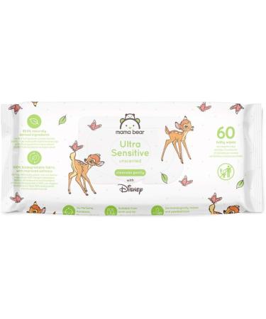 Buy Mama Bear Disney Ultra Gentle Baby Wipes - Unscented 1080 Count (18 Packs of 60) | International Shipping Available - Buy Online on GoSupps.com