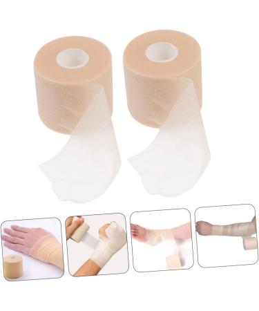 FRCOLOR Sports Sponge Tape - 2 Rolls Shock-Proof Athletic Prewrap for Ankle & Wrist - Khaki 6.5x6.5x6CM - International Shipping Available - Buy Online on GoSupps.com