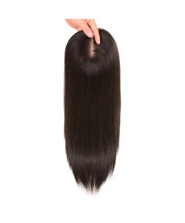 Handmade Double Silk Base Hair Part - Real Hair Crown for Women | Perfect for Clipping - 7.1 x 10.2 cm - Medium Brown 35.6 cm - Buy Online on GoSupps.com