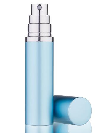 UULANFA Refillable Perfume Bottle Atomizer for Travel Portable Easy Refillable Perfume Spray Pump Empty Bottle for men and women with 5ml Mini Pocket Size P9-Blue
