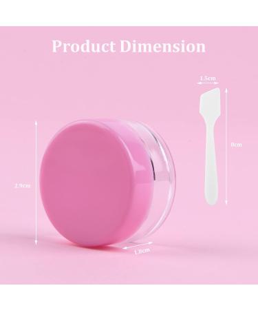 64 Flintronic Pink Cosmetic Sample Jars with Small Spoon - Ideal for Creams, Gels, Beads & More - Buy Online on GoSupps.com