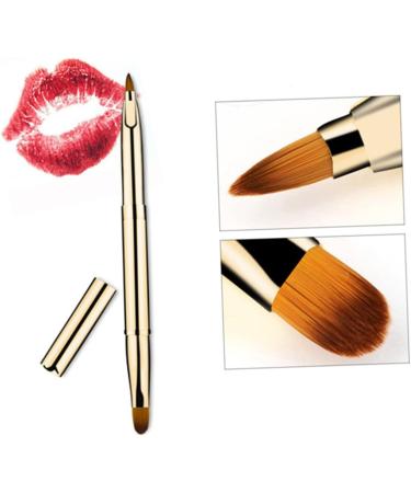 POPETPOP Lip Gloss Double-ended Lip Brush Lipconcealer Cosmetic Kit Dual End Lip Brush Makeup Brush Tool Makeup Accessories Double-sided Lip Brush Make up Suite - Buy Online on GoSupps.com