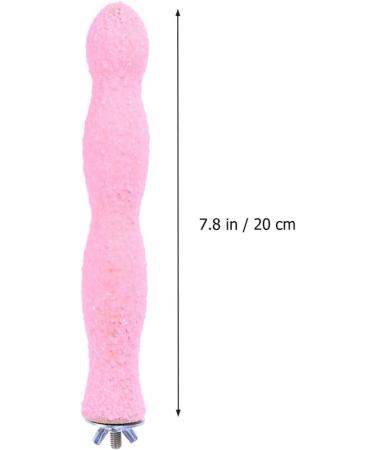 POPETPOP 20CM Bird Perch Parrot Stand Parakeet Natural Wood Rough Sand Perches Grinding Nail for Small Medium Large Birds African Grey Cockatoo Parakeet (Random Color) - Buy Online on GoSupps.com