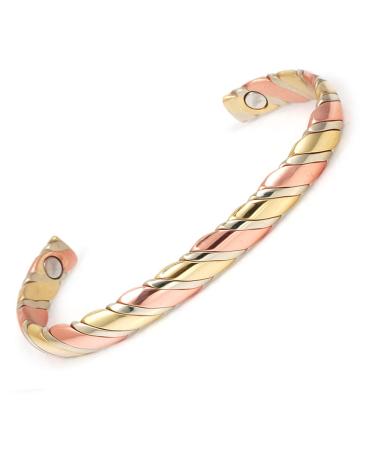 LORNREIN- Copper bracelet magnetic bracelet with 6 magnets for men and women