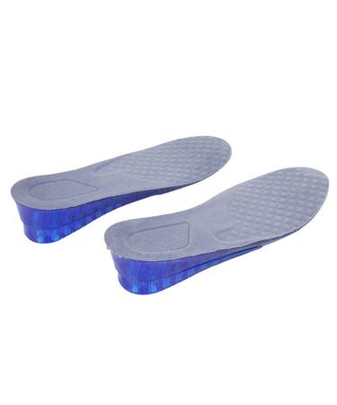 NOLITOY 1 Pair Height Increasing Full Insole Detachable Heel Insole Absorption Lift Insoles Silicone Height Lift Inserts Height Shoe Inserts Heel Pad Flannel Lifting Pad Sports Shoes