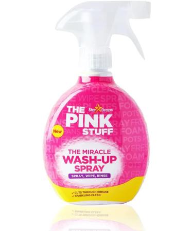 The Pink Stuff for Household cleaning bundle: Disinfectant spray Wash-Up Spray Window & Glass spray 3 pieces Pack + for you: Organza Small Bag - Buy Online on GoSupps.com