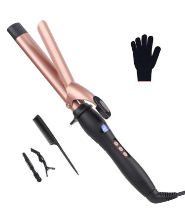 Curling Wand Curling Tongs Large Barrel Curling Iron with Adjustable Temperature Professional Hair Curler with Glove Dual Voltage for Long & Medium Hair (32MM) - Buy Online on GoSupps.com