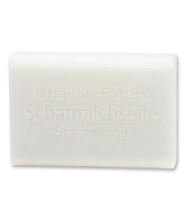 Florex GmbH Florex Sheep's Milk Soap Snow Rose pleasant and fragrant with high moisture content 100g