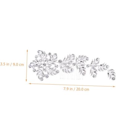 Beaupretty Bridal Rhinestone Insert Comb hair European and American bridal hair side hair rhinestones hair alloy Hair piece rhinestone hair hair crystal hair side Wedding Hair Accessories - Buy Online on GoSupps.com