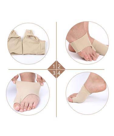 Higger Hallux Valgus Gel Pad Bunion Sleeves - Effective Bunion Relief Booties for Post-Operation Comfort - Wearable with Shoes - Buy Online on GoSupps.com