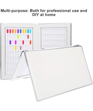 Nail Display Chart 160 Slots Nail Gel Polish Organizer Color Card Nail Polish Color Display Chart Book Nail Swatch Book Nail Art Practice Card(White) - Buy Online on GoSupps.com