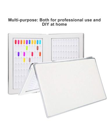 Nail Display Book - Multipurpose Nail Polish & Gel Color Chart for Easy Practice (White) | International Shipping Available - Buy Online on GoSupps.com