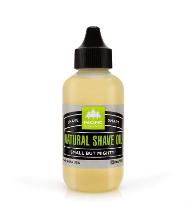 Pacific Shaving Company Natural Shaving Oil - Shaving Oil for Men & Women - Avocado Oil Sunflower Seed Oil & Vitamin E Oil for Face Legs Arms & Full Body - Unisex Beard & Shave Care (2 Oz) 2 Fl Oz (Pack of 1)