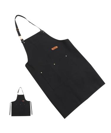 Ipetboom Barber Apron Kitchen Apron Mens Apron Serving Apron Polyester Apron Grill Aprons for Gardener Pocket Apron Overalls for Men Cafe Aprons Fabric Women's Kitchen Supplies Milk Tea