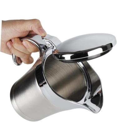 Zerodeko 3pcs Insulated Gravy Boat Containers with Lids Oil Dispenser Bottle Sauce Containers Serving Glass Dispenser Salad Dressing Server Pourer Oil Bottle Stainless Steel Glass Sauce Size 2x3pcs As Shownx3pcs - Buy Online on GoSupps.com