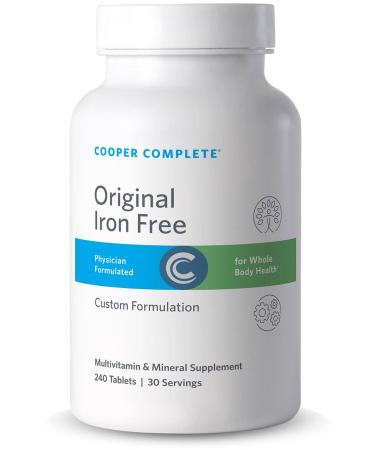 Cooper Complete - Original Multivitamin Iron Free - Daily Multivitamin and Mineral Supplement - 30 Servings per Bottle. Pack of 2 30.0 Servings (Pack of 2)