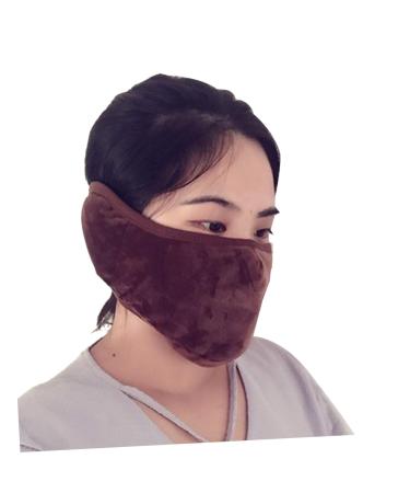 JECOMPRIS 2 Pieces 2 1 Dust Mask Face Earmuffs Scarf Men and Women 1 piece (1 pack) Coffee
