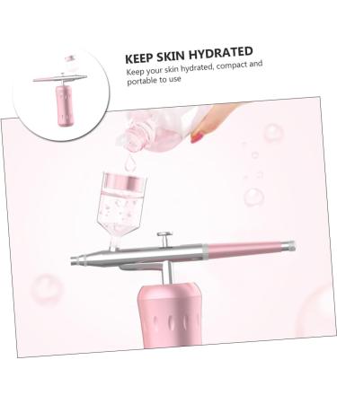 minkissy Oxygen Injector Water Replenishment Instrument Portable Facial Face Air Brush Mist Spray Nano Face Moisturizer High Pressure Pink Steamer Stainless Steel - Buy Online on GoSupps.com