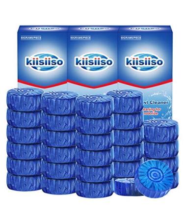 Automatic Toilet Bowl Cleaner Tablets,Bathroom Toilet Tank Cleaner,Blue Clean Bubbles,Strong Detergent Ability,Long-lasting 300 brushes,Mild Fresh Pine Scent(30 Pack) - Buy Online on GoSupps.com