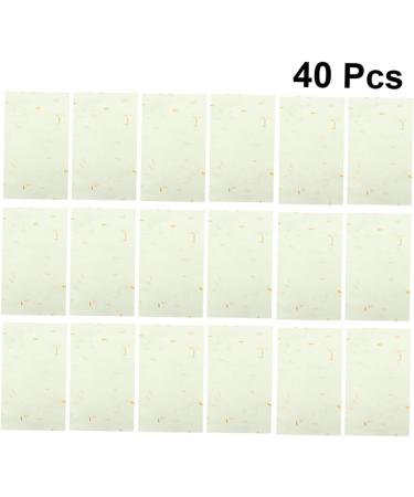STOBOK 40 sheet Writing Drawing Elegant Chinese Supplies Xuan Paper for School Leaf Natural Unique White - Buy Online on GoSupps.com