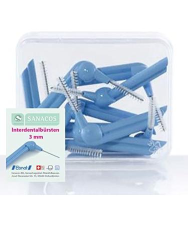Sanacos Interdental Brushes 3mm (0.7mm) - 60 Pieces Bag for Superior Oral Care | International Shipping Available - Buy Online on GoSupps.com