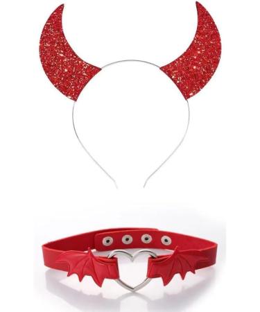 xbiez Girls Glitter Gothic Halloween Cosplay Devil Wing Headband Punk Hair Jewelry Unique Black Headwear Supplies 4 - Buy Online on GoSupps.com