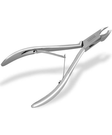 Cuticle nippers skin nippers with double spring - 3 mm cut - stainless steel