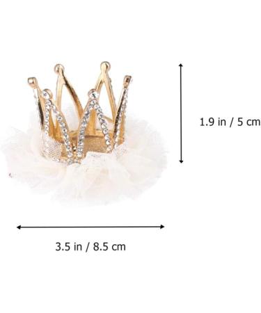LALAFINA Diamond Crown Hair Clips Rhinestone Princess Hairpin Glitter Hair Clips for Toddlers (Beige) - Buy Online on GoSupps.com