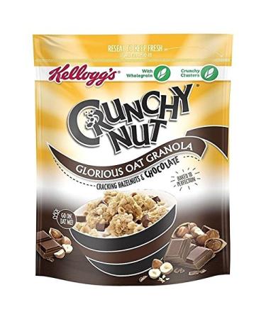 Kellogg's Crunchy Oat Chocolate & Hazelnut 2-Pack Crunchy Grooved Snacks 380g