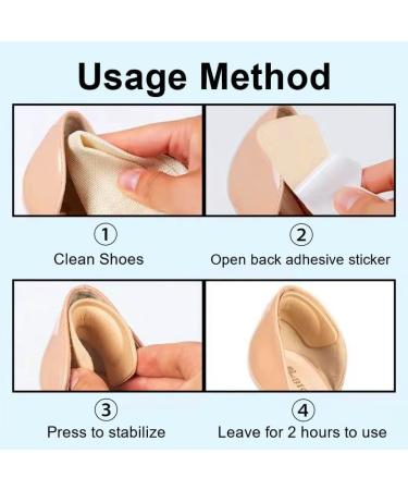 Heel Inserts for Shoes - 8 Pair Heel Protectors & Grips for Women | Prevent Heel Pain & Blisters - Cushioning Metatarsal Pads - Buy Online on GoSupps.com