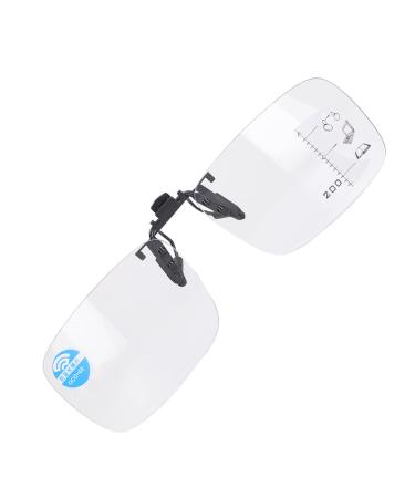 Reading glasses multi-focus reading glasses with PC lens (blue light blocking clear vision clip on type) (2#+200)