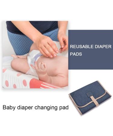 Portable Baby Changing Mat - Foldable Nappy Changing Pad for Infant & Toddlers - Blue - Buy Online on GoSupps.com