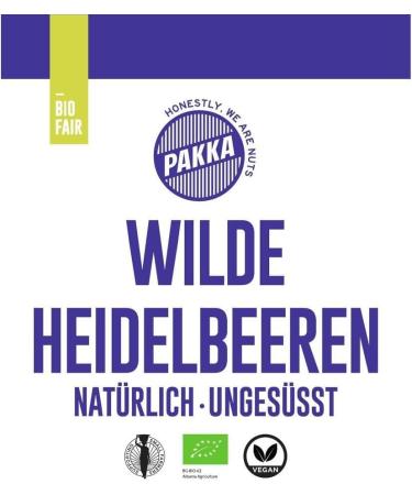 PAKKA Myrtilles s ch es bio naturelles et non trait es crues tendres et friables sans soufre provenant de petits agriculteurs des montagnes des Balkans v ganes (125 g) - Buy Online on GoSupps.com