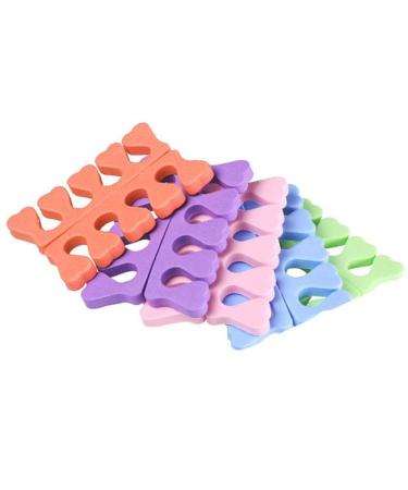 Soft EVA Foam Toe Separators for Nail Art & Pedicure 10 Pack Perfect for Manicure Accessories Random Colors - Buy Online on GoSupps.com