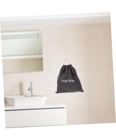 Beavorty 1pc Hair Dryer Storage Bag Canvas Cosmetic Bag Drawstring Closure Cover Practical Storage Pouch Rope 33x30cm Dark Grey - Buy Online on GoSupps.com