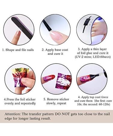 Warm Girl Nail Art Foil Glue Gel with Starry Sky Star Foil Stickers Set Nail Transfer Tips Manicure Art DIY 8ML 10PCS (2.5cm100cm) Stickers 85 - Buy Online on GoSupps.com