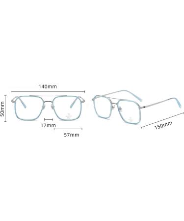 Buy Oversized Anti Eye Strain Aviator Reading Glasses - Blue Light Blocking Computer Readers +350 Black - Buy Online on GoSupps.com