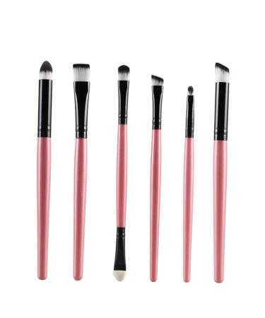 Eyeliner Eyebrow Brush 6PC Set professional makeup brush portable Eye shadow brush Eye Powder Brush