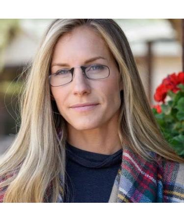 Thinoptics Reading Glasses | Compact Foldable Flex-Fit Technology | Universal Visual Aid for Men & Women | 1.00-2.50 Diopters | Black Frame & Case - Buy Online on GoSupps.com