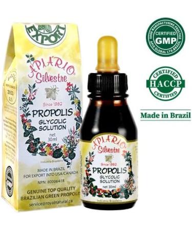 Maintain healthy glucose level & cardiovascular health 5-Bottle Value Pack - Apiario Silvestre Brazilian Green Propolis Liquid Glycolic Extra - Non Alcoholic Wax Free No Sugar (PG) - Buy Online on GoSupps.com
