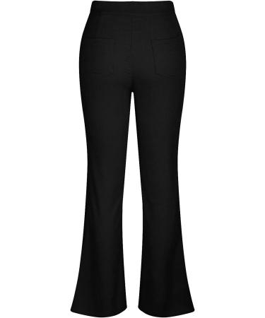Vintage Y2K High Waist Corduroy Flared Pants for Women - Black | Streetwear Wide Leg Trousers with Pockets - Buy Online on GoSupps.com